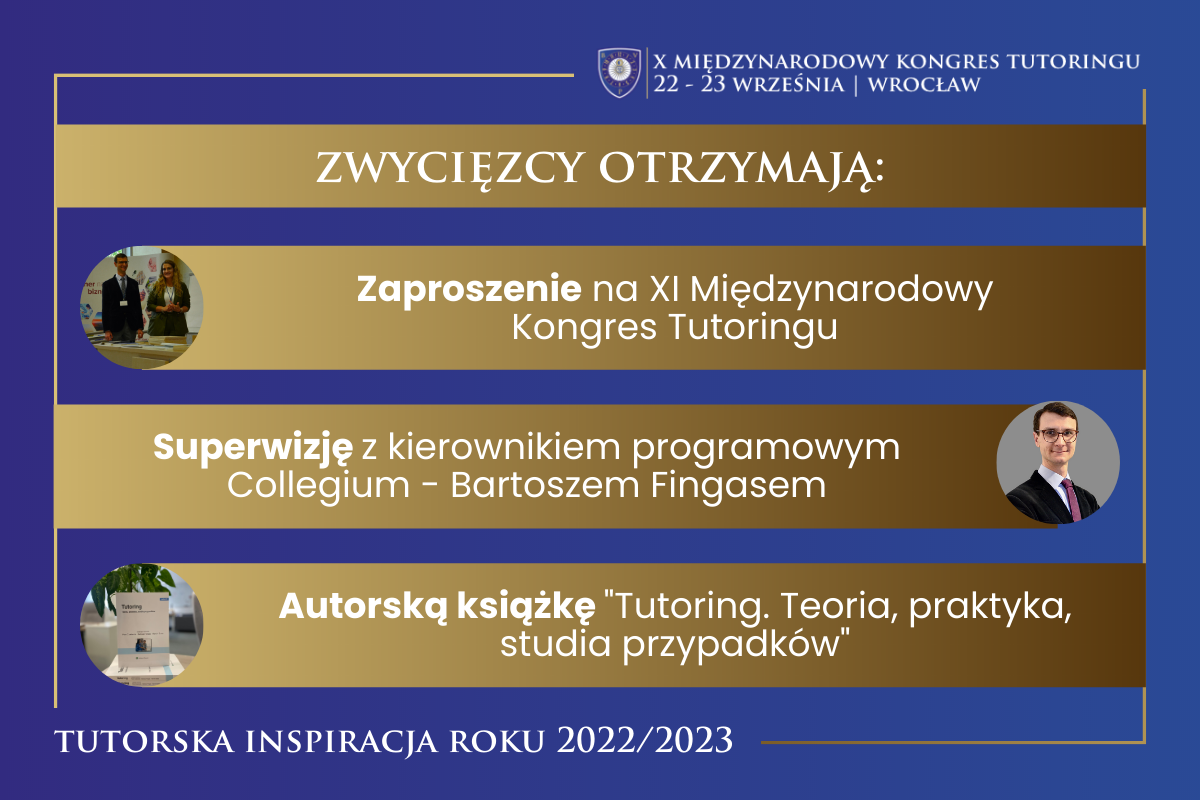 Tutorska Inspiracja Roku 2022/2023; X Międzynarodowy Kongres Tutoringu we Wrocławiu
